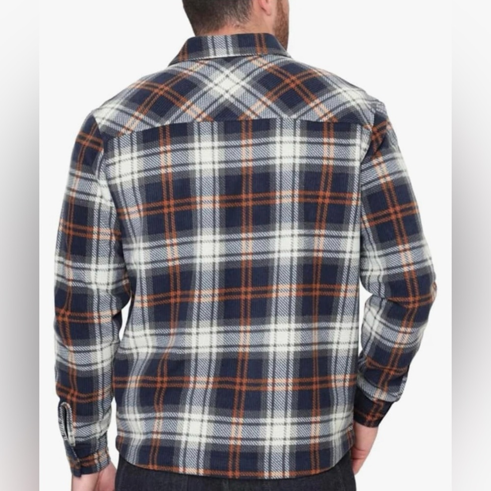 NWT BC Clothing Men's Textured Flannel Button Cuffs Branded Buttons Heavyweight - Picture 3 of 14
